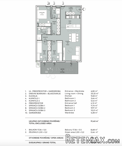 TROSOBAN STAN U NOVOGRADNJI, 1. kat (B-S11) - 3
