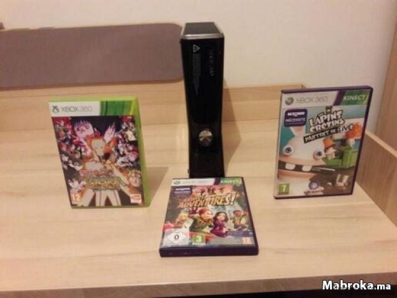 Xbox 360 Kinect et 3 jeux originaux