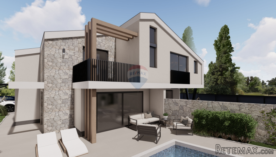 Novogradnja duplex kuća - blizu Malinske