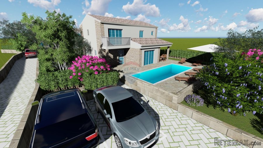 OTOK KRK,DOBRINJ moderna villa sa bazenom