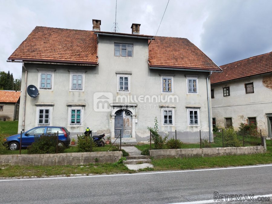 Gorski kotar, Vrbovsko, 136m2, kuća s velikim zemljištem