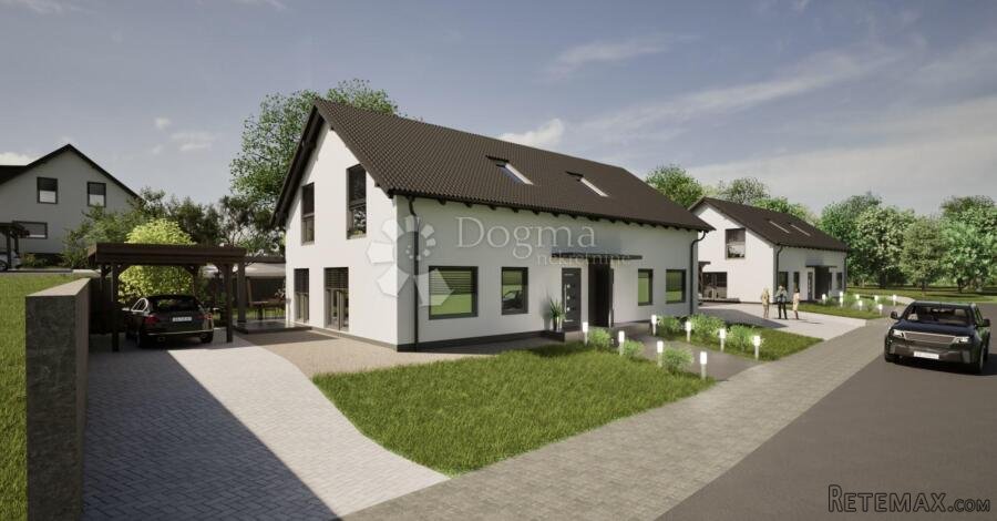 Novoizgrađena lijeva montažna duplex kuća u Selnici