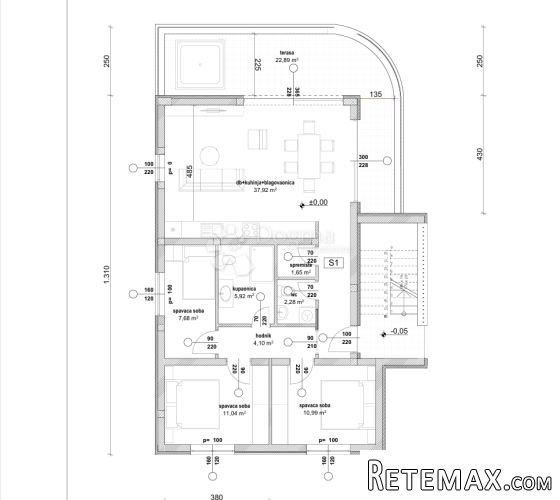 Vir - Slatina, 108,20m2 - 200m od mora - 2