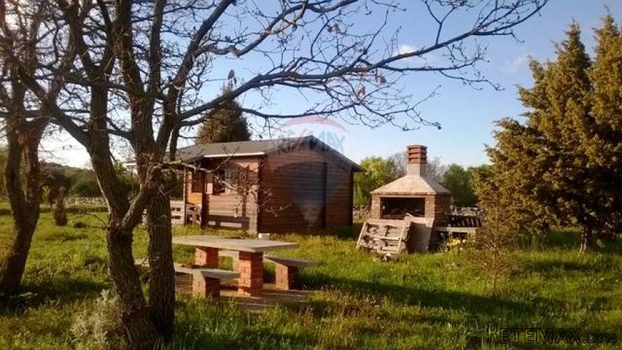 ISTRA, KRMED, poljoprivredno zemljište s drvenom kućicom