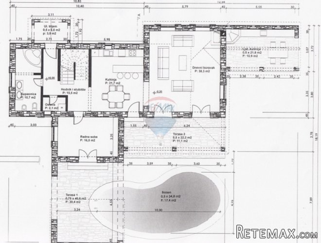 ZEMLJIŠTE S PROJEKTOM ZA VILU - POVOLJNO - 5