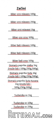 ZA MESARE zacini,aditivi,creva,omotaci - 4