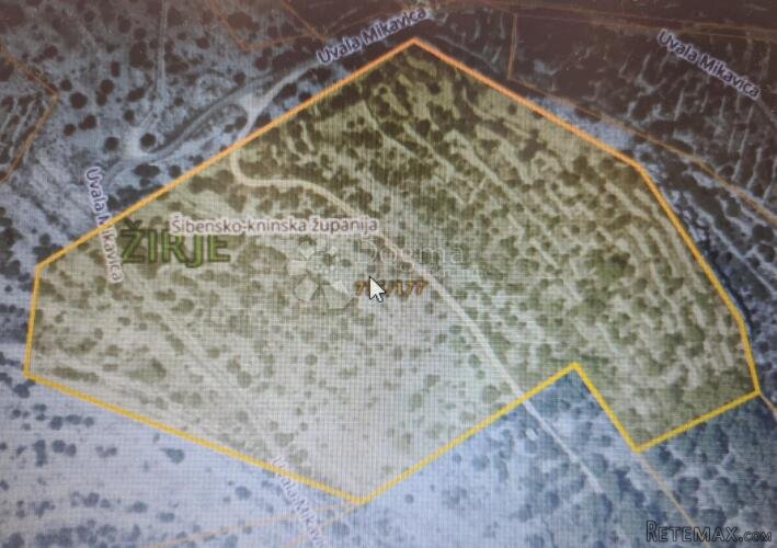 OTOK ŽIRJE, ŠIBENIK poljoprivredno zemljište 43 000 m2 bliz - 2