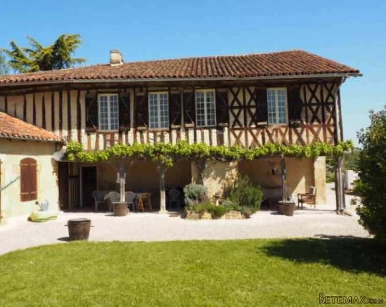 Restored ancient town manor house with..