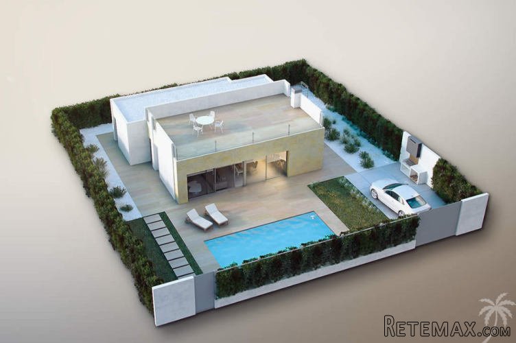 Single storey villas plus 58m2 solarium, with private pool.. - 3