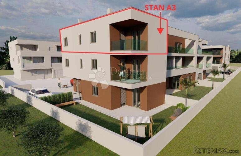 Novoradnja Valmade netto 55 m2 - Zgrada S, Stan A3