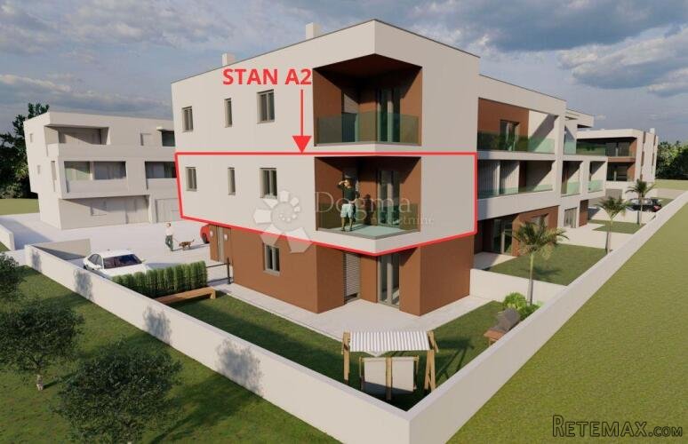 Novoradnja Valmade netto 55 m2 - Zgrada S, Stan A2