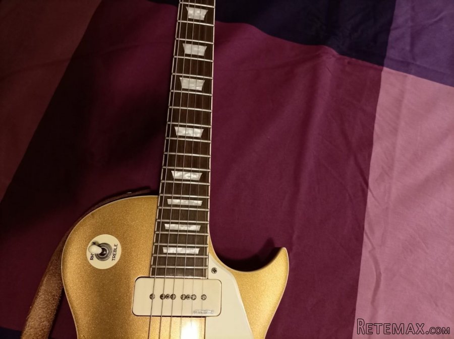 Vintage V100 Gold Top i SQUIER SHOWMASTE - 3