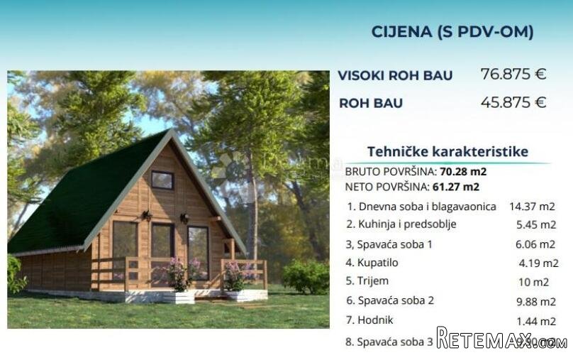 Teren za izgradnju 6 objekata – Gorski kotar, Fužine