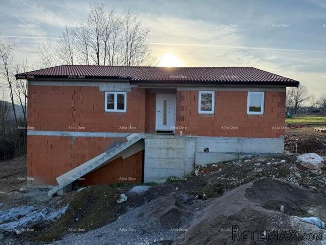 Kuća u roh-bau fazi s velikom okućnicom – Cerovlje - 4