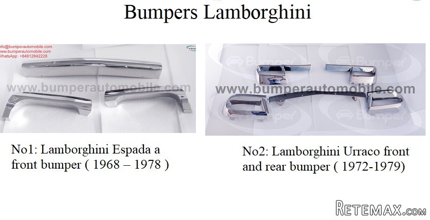 Lamborghini Espada a front bumper (1968 to 1978)