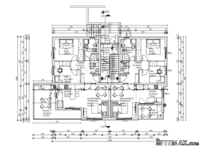 Podstrana novogradnja S3 2S+DB - 3