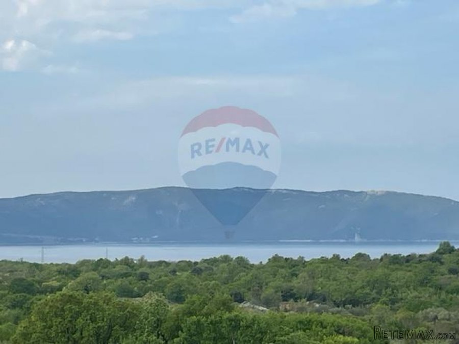 Otok Krk,Sottovento,stan u izgradnji,52 m2,2S+DB,pogled na m