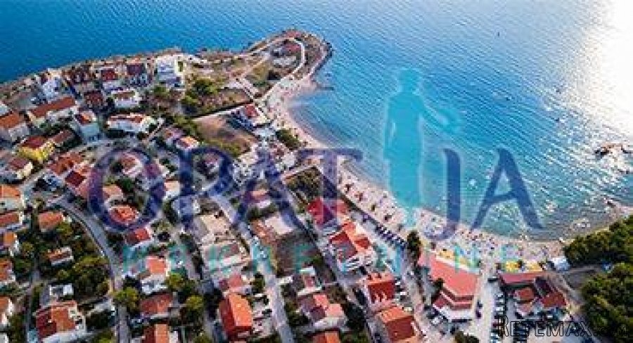 Otok Pag luksuzna kuća u izgradnji s bazenom, pogled na more