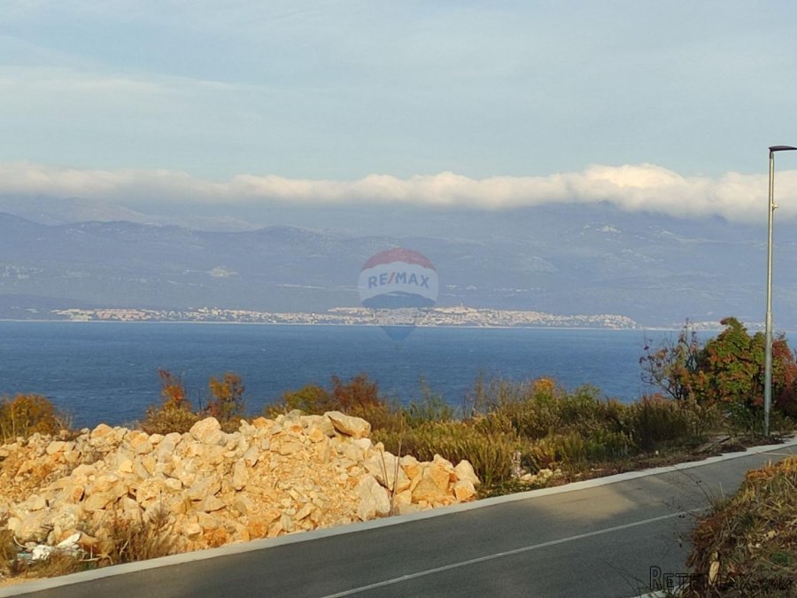 Otok Krk- Vrbnik, građevinski teren 1600m2 sa pogledom na mo - 4
