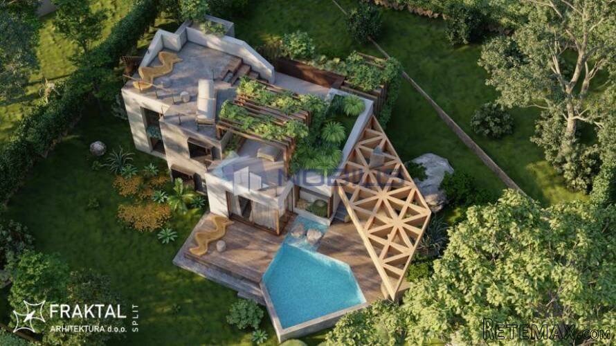 Vis, Rukavac, zemljište 1138m2 sa građevinskom za vilu s b.. - 14