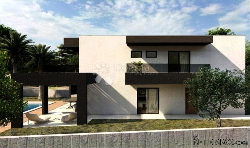 Građevinsko zemljište s projektom, drugi red od mora, Vinišć - 3