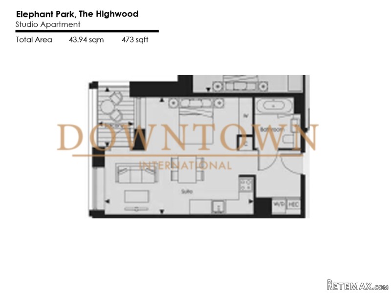 Studio,The Highwood, Elephant Park..