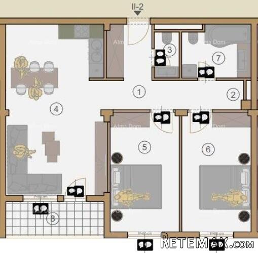Prodaja stanova u novom stambenom projektu, kod suda, Pula! - 2