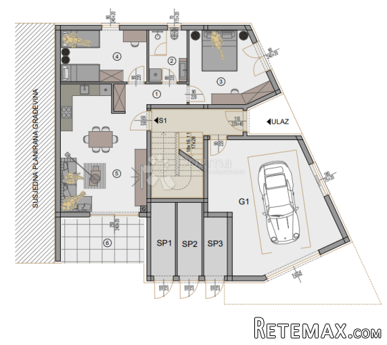 Novogradnja Pula - 84 m2, prizemlje sa vrtom (Z6S1) - 2