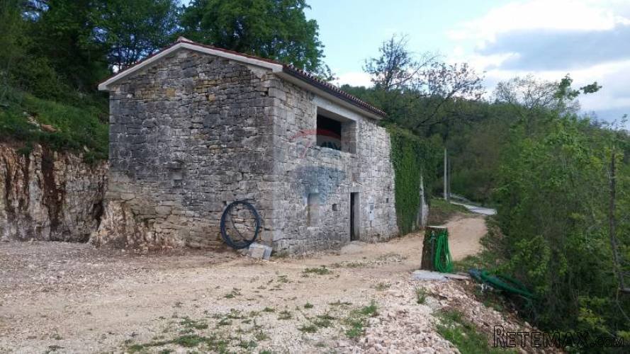 Pazin, okolica,kamena istarska kuća sa započetom renovacijom