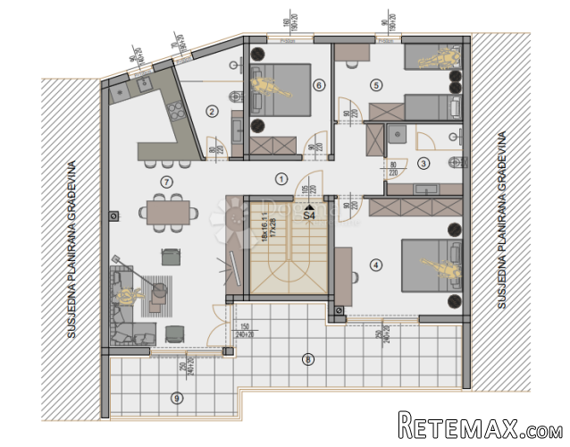 Novogradnja Pula - 140 m2, 2. kat (Z5S4) - 2