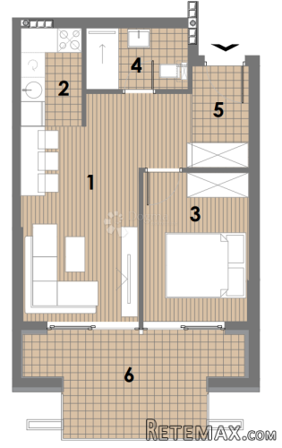 PROJEKT JAHORINA - zgrada E apartman 30, 4. kat