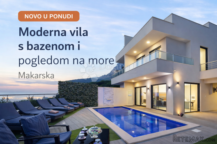 Vila s bazenom i pogledom na more