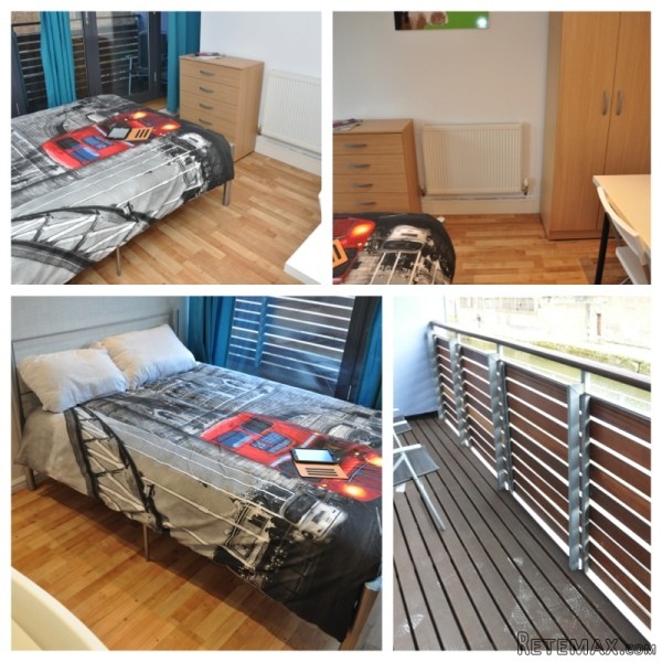 Single with double bed near Canary..