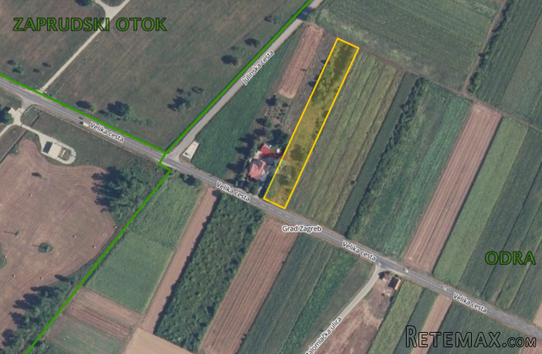 Zagreb, Novi Zagreb - Odra negrađevinsko zemljište 4656m2