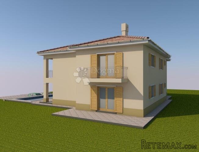 KRK-uređena parcela , građevinskom dozvolom i plaćenim komun - 2