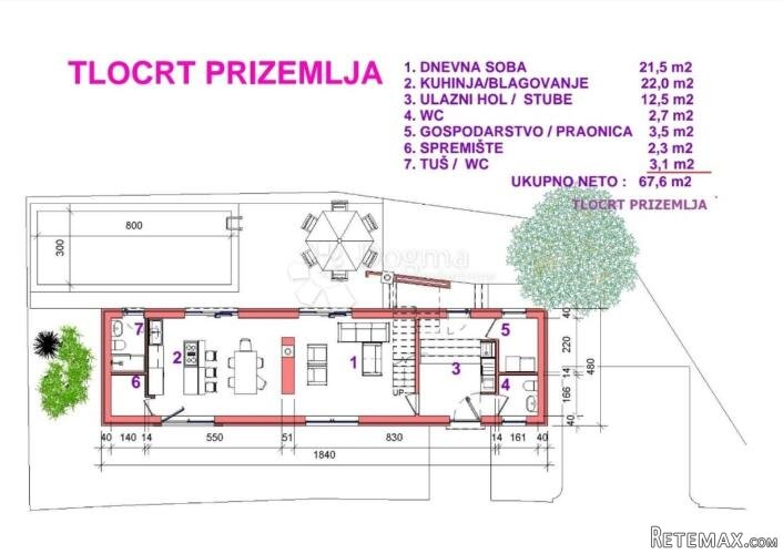 Kuća u izgradnji s bazenom i panoramskim pogledom na more. - 3