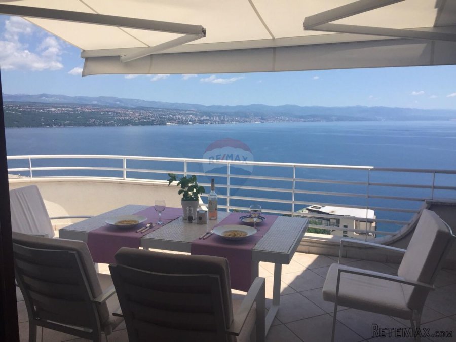 Opatija - stan s apartmanom na mirnoj lokaciji, pogled