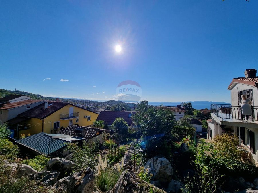 RIJEKA,KASTAV- teren 1606 m2 sa pogledom na more