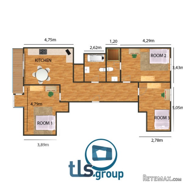 Single with double bed near Canary.. - 2