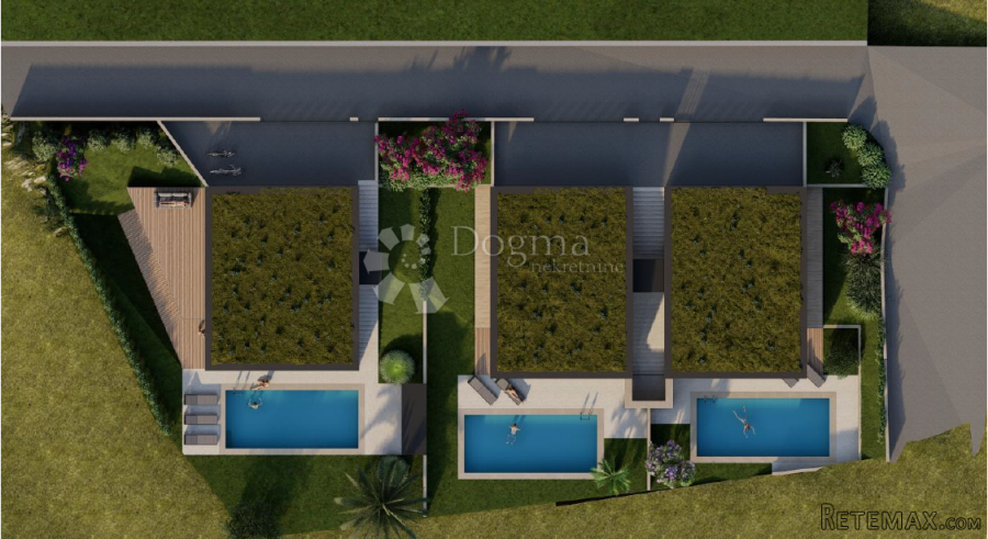 Atraktivno građevinsko zemljište sa projektom - Bol, Brač