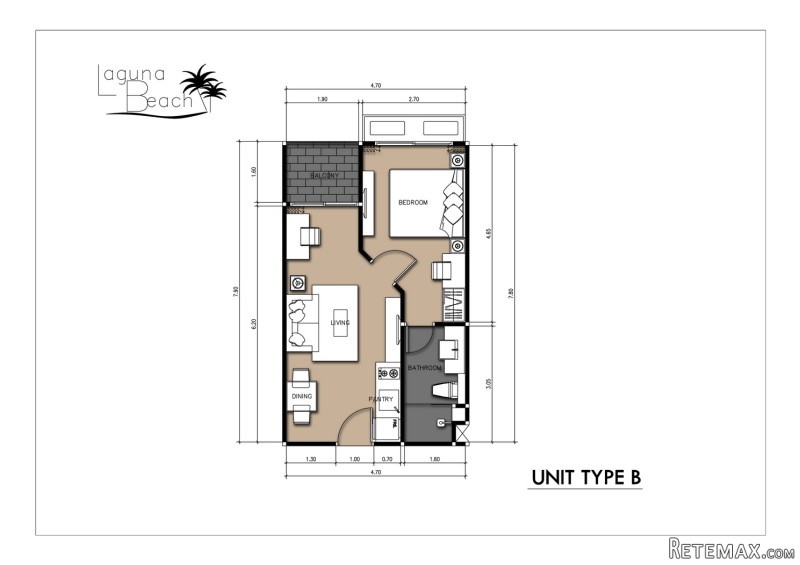 Modern 1-bedroom condo at top Jomtien.. - 2