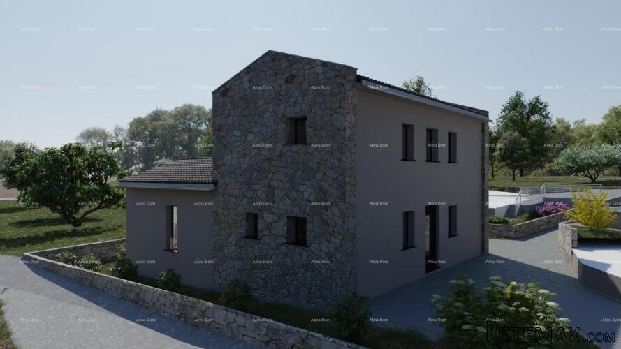 Vodnjan, okolica – moderna vila s bazenom u izgradnji - 2