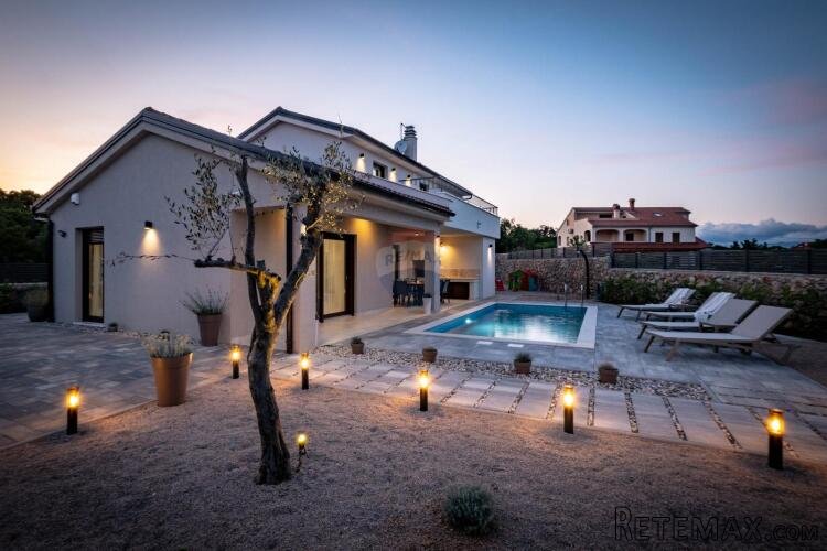 OTOK KRK,KRK-bliža okolica moderna villa sa bazenom - 2