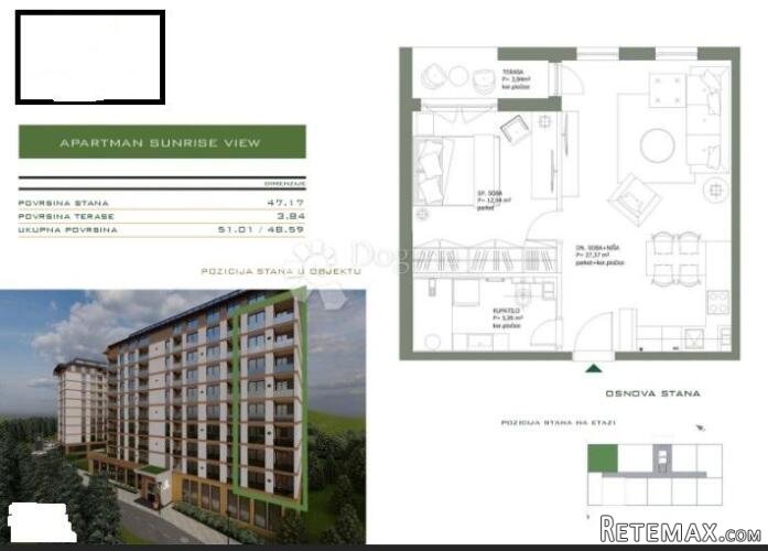 Luksuzni apartman na atraktivnoj lokaciji