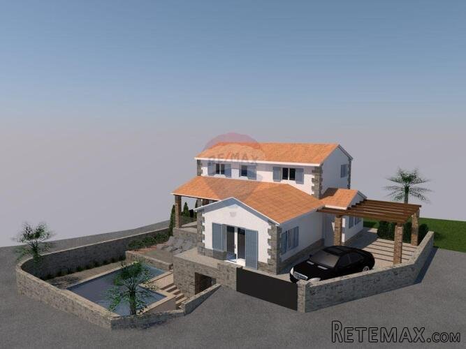 Istra, Pazin okolica - samostojeća kamena kuća sa dvorištem - 3