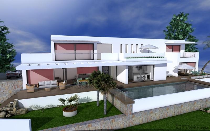 New build modern villa in Moraira with..