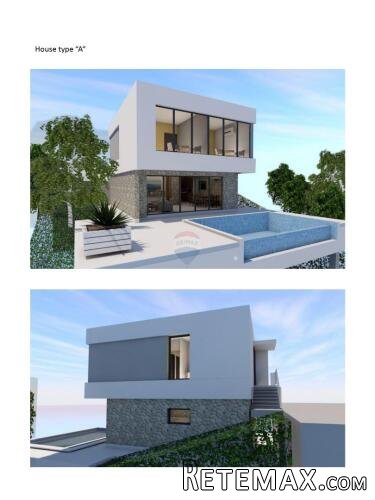 OPATIJA, BRSEČ- zemljište s projektom za 7 vila s panoramski - 2