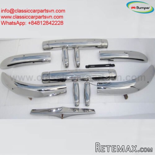 Volvo PV444 (1947-1958) bumpers by stainless steel new - 2