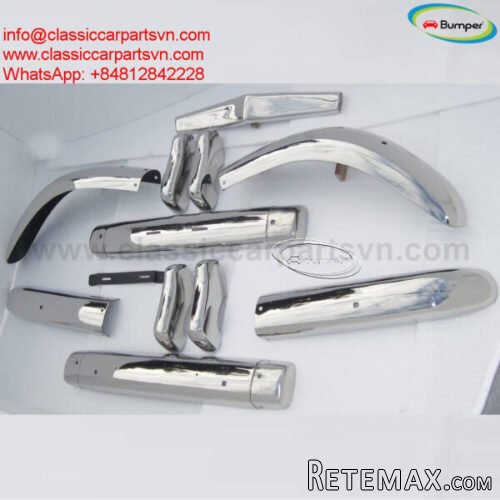 Volvo PV444 (1947-1958) bumpers by stainless steel new - 3