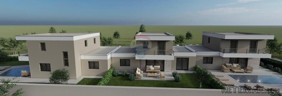 Poreč okolica, kuća u nizu s bazenom 115 m2 - 2
